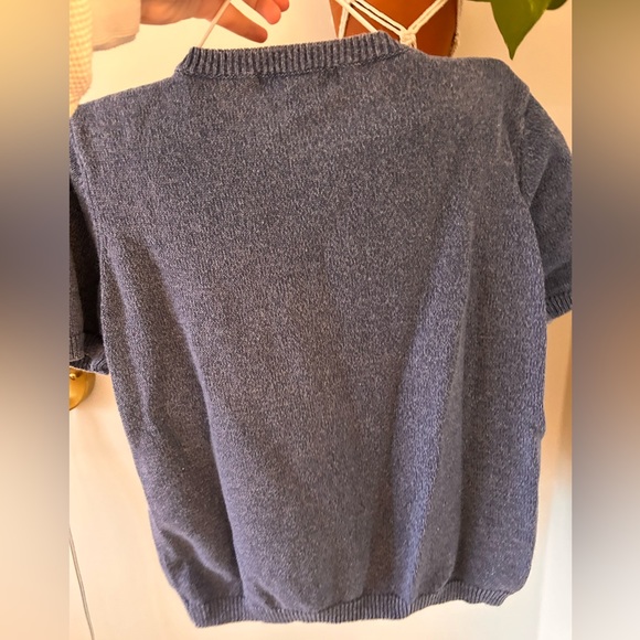 |SOLD| Embroidered vintage short sleeve sweater - Picture 4 of 4